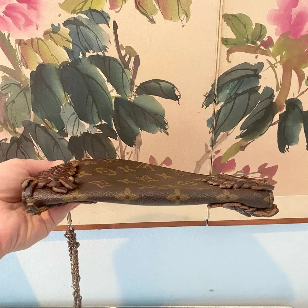 Louis Vuitton Fringe Reworked Wristlet VGUC